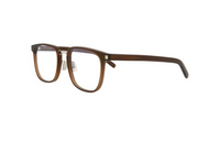 SAINT LAURENT Acetate Rectangular Eyeglass Frames Unisex Brown