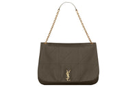 SAINT LAURENT Sheepskin Handbag, Shoulder Bag Extra Large Women's Brown