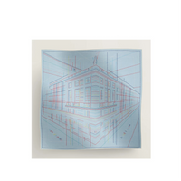 HERMES Cashmere Silk Silk Scarves Women's Blue