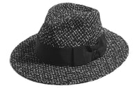 CHANEL Cotton Top Hats Women's Black