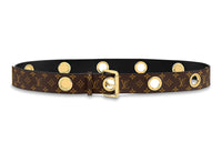 LOUIS VUITTON Classic Letter Logo Pin Buckle Women's Width: 3.5cm