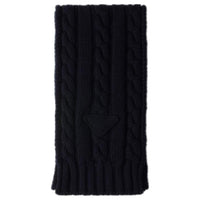 PRADA Logo-detail Cashmere Scarf