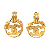 CHANEL 1994 Plated Cc Costume Brooch