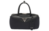 PRADA Leather Shoulder Bag Crossbody Bag Handbag Women's Black
