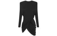 SAINT LAURENT Long-Sleeved Dresses Women's Black
