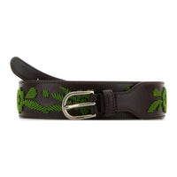 PRADA Floral Detailed Buckled Belt