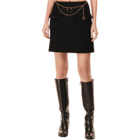 CHANEL 24 Fall And Winter Outfits Casual Short Skirts Women's Black