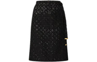 LOUIS VUITTON Casual Long Skirts Women's Black