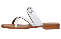 HERMES Claire Slide Slippers Women's White