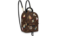 LOUIS VUITTON Palm Springs Monogram Love Lock Mini Brown