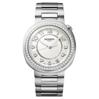 HERMES Wrist Watch Automatic Mechanical Movement Stainless Steel Strap 36mm Silver Dial Unisex