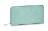 LOUIS VUITTON Zippy Epi Leather Wallet Women's Lake Blue