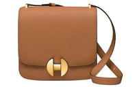 HERMES 2002 Calfskin Shoulder Bag Crossbody Bag Small Size Women's Brown