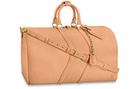 LOUIS VUITTON Keepall Bandouliere Wavy 50 Natural