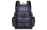 DIOR Hit The Road Canvas Backpack Medium Size Unisex Navy