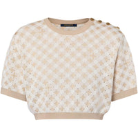 LOUIS VUITTON Crop Tops Women's Light Brown