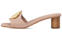 DIOR Rubber Sole Odor-Resistant Slide Slippers Women's Beige