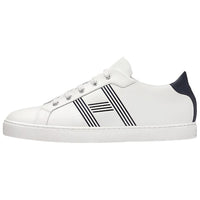 HERMES Avantage Low-Top Athletic Shoes Men's White Gray