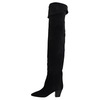 SAINT LAURENT Knee-high Boots Women's Black