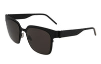 SAINT LAURENT Plate Frame Square Sunglasses Unisex Black