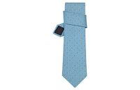 HERMES Ties Men Sky Blue/White/Blue