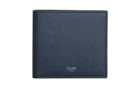 CELINE Grained Calfskin Wallet Men's Navy