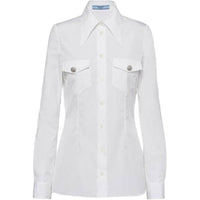 PRADA Jewel buttons Poplin Shirt