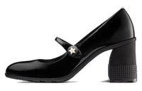 DIOR D-Doll Chunky Heel High Heels 7.5cm Women's Black