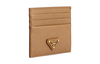 PRADA Cow Leather Wallet Regular Women's Yellow