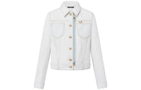 LOUIS VUITTON Bleached Denim Zipper Jacket
