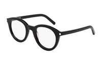 SAINT LAURENT Plastic Irregular Shape Eyeglass Frames Women's Black