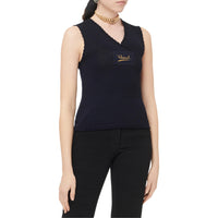 CHANEL Tank Tops Women's Dark Blue