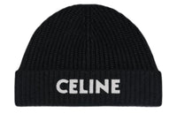 CELINE Cashmere Embroidered Knit Beanie