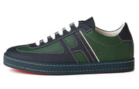 HERMES Boomerang Stylish Skateboarding Shoes Men's Black Green