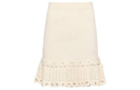 PRADA Knit Long Skirts Women's Ivory White