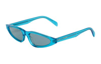 CELINE Acetate Irregular Shape Sunglasses Men's Blue