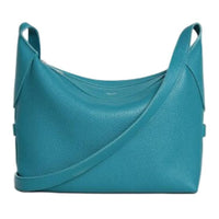 CELINE Calfskin Shoulder Bag Trumpets Women's Blue