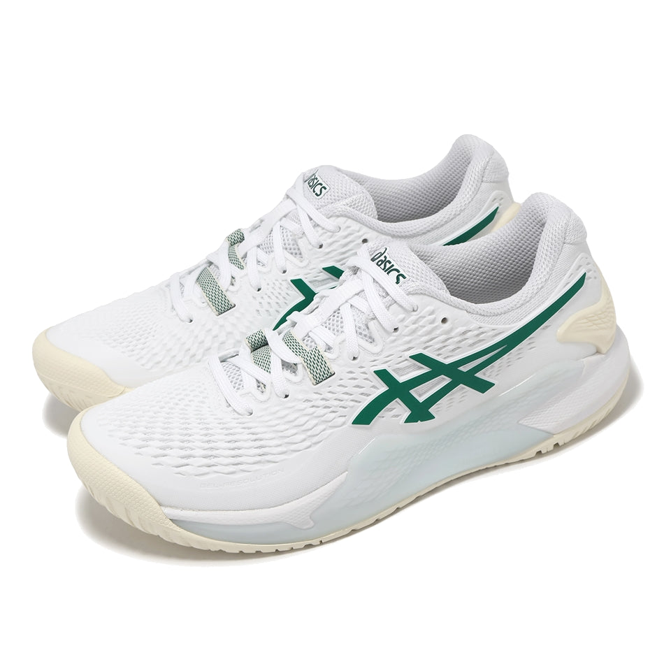 (WMNS) ASICS Gel-Resolution 9 'White Pitch Green' 1042A246-101
