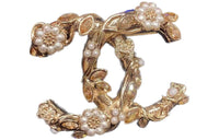 CHANEL Brooches Women's Gold