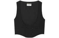 SAINT LAURENT Double-Breasted Tuxedo Vest