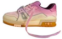LOUIS VUITTON Trainer Low-Top Skateboard Shoes Men's Pink
