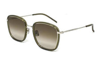 SAINT LAURENT Alloy Square Sunglasses Unisex Green