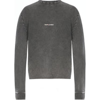 SAINT LAURENT Sweatshirt Women's Gray Black