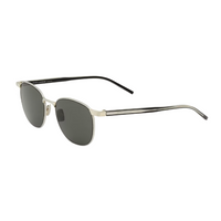SAINT LAURENT Acetate Metal Nylon Round Sunglasses Women's Gray
