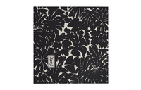 SAINT LAURENT Leaf print Silk twill Scarf