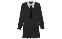 SAINT LAURENT Long-Sleeved Dresses Women's Black