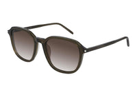 SAINT LAURENT Irregular Shape Sunglasses Unisex Brown