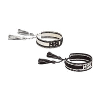 DIOR Bracelets Unisex Black White