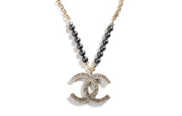 CHANEL Necklaces Women's Gold