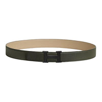 HERMES Calfskin Leather Belts Men's Green Umber Width: 3.2CM
